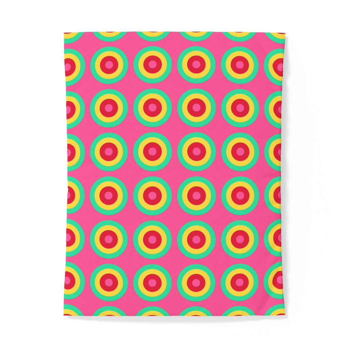 Giant Op-Art Jewel Rings Cotton Duvet Cover – Candy Christmas