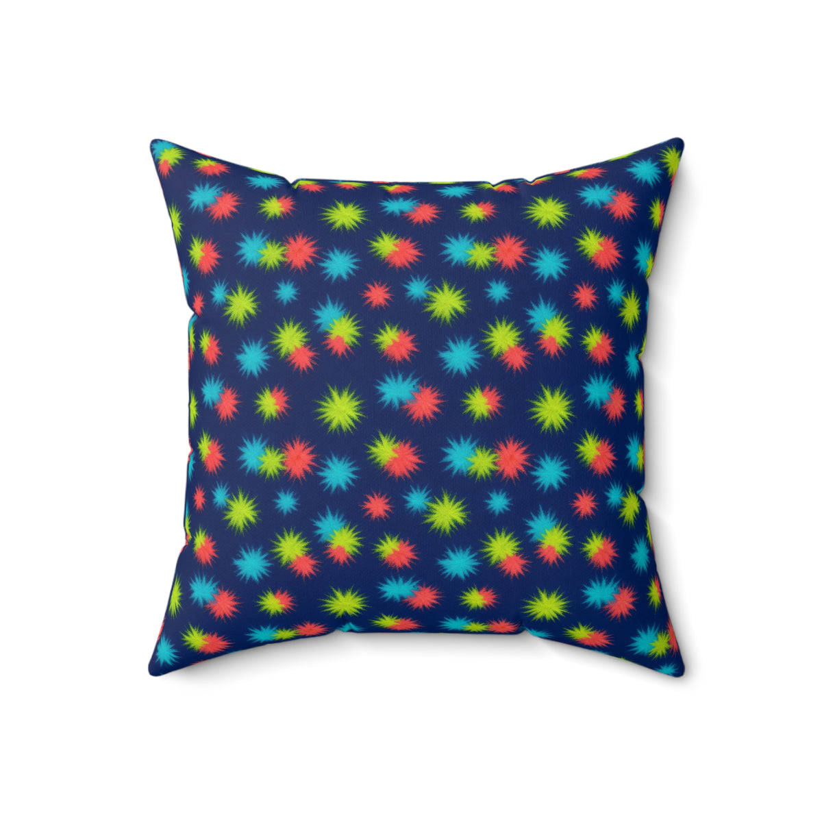 Dye Drop Spread Faux Suede Cushion – Tie-Dye Pattern