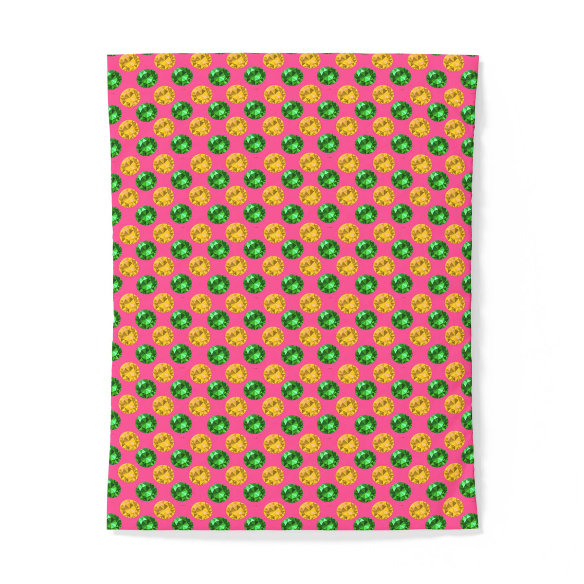 Half-Drop Gem Grid Cotton Duvet Cover – Candy Christmas