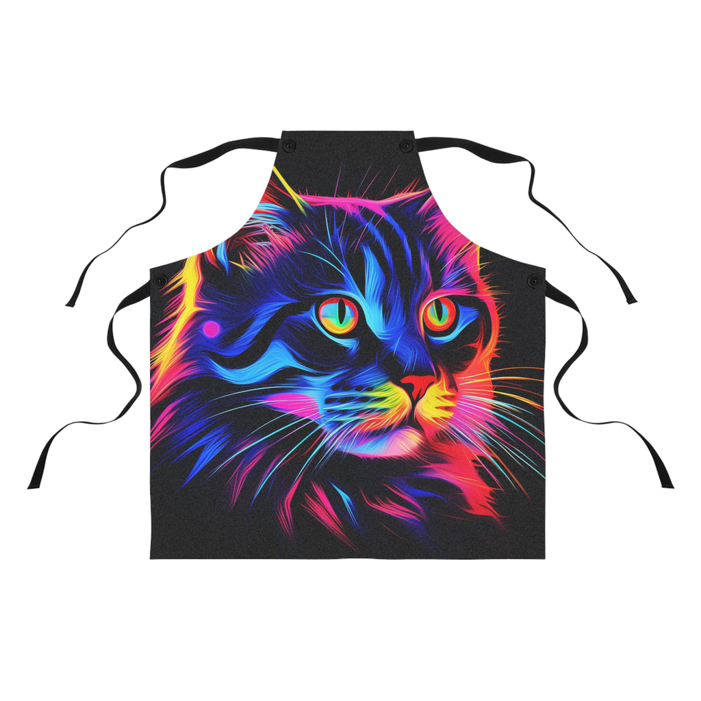 Neon Cat Apron – Neon Pop Art