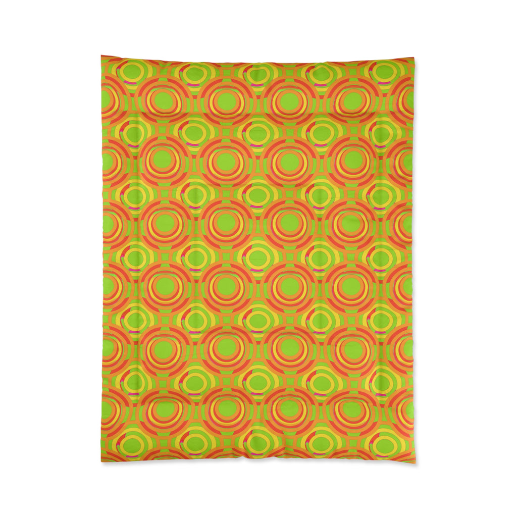Interlocking Ring Ripples Comforter – Hot Citrus