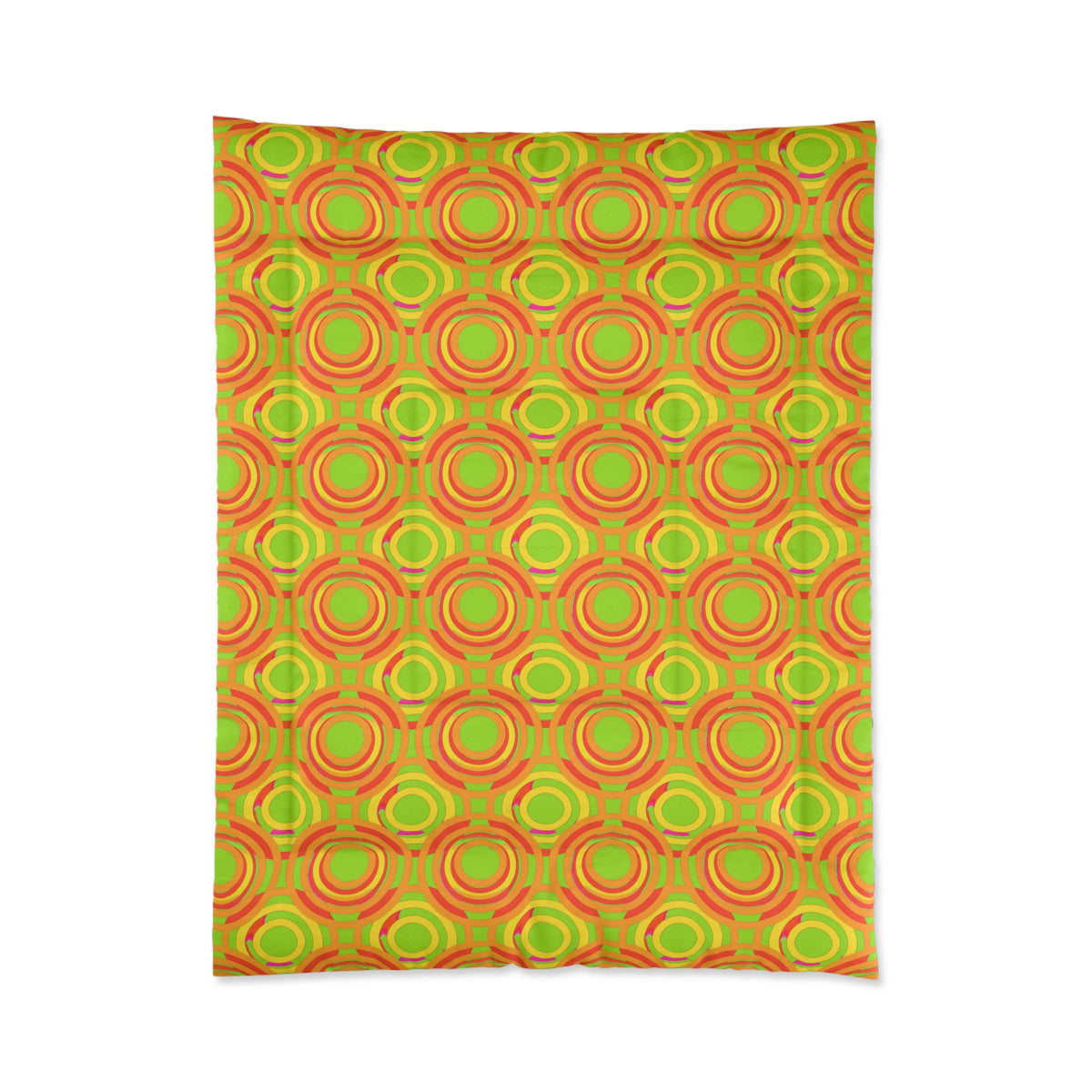 Interlocking Ring Ripples Comforter – Hot Citrus