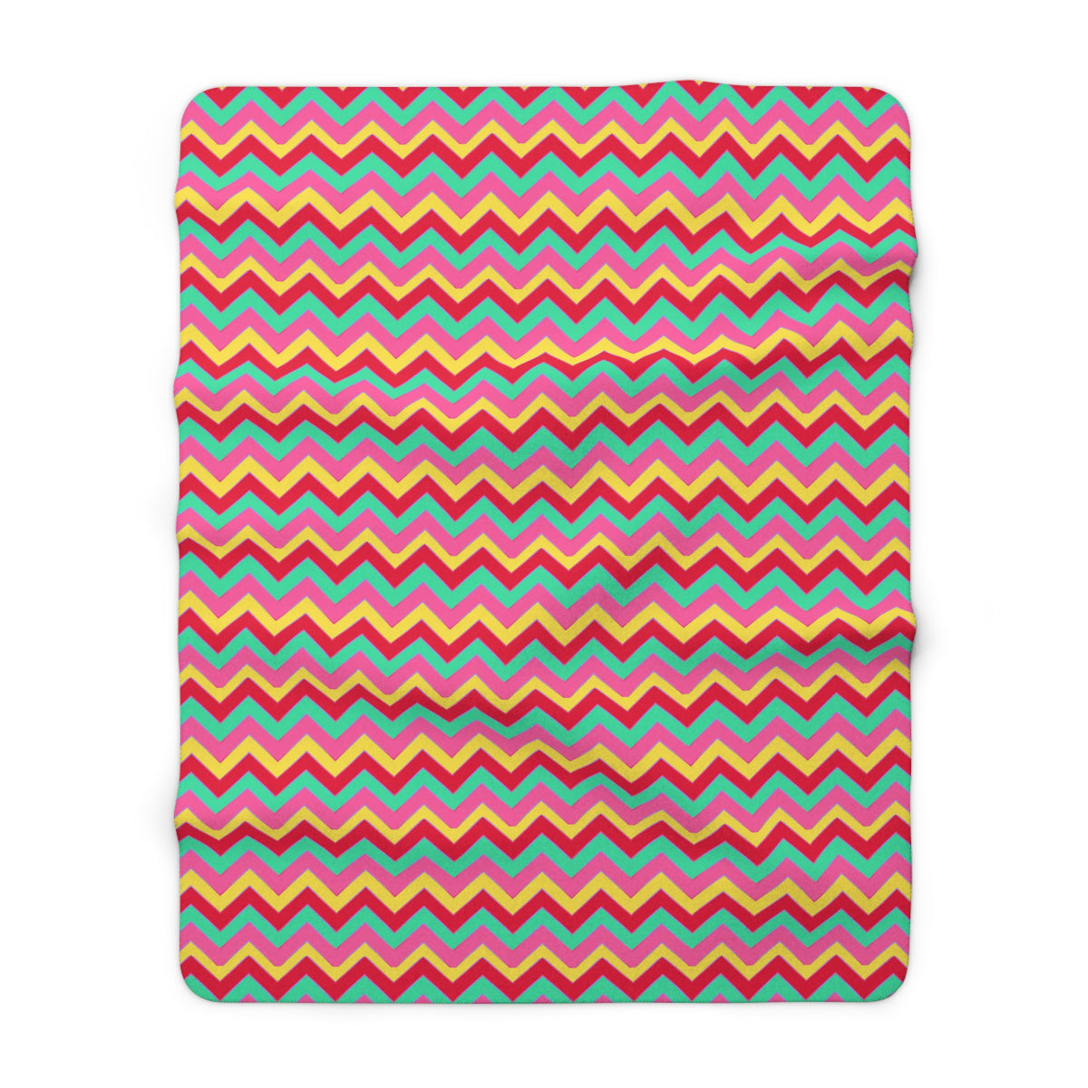 Jewel Chevron Bands Sherpa Fleece Blanket – Candy Christmas