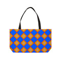 Pop Diamond Checks Weekender Tote Bag – Op-Art Pattern