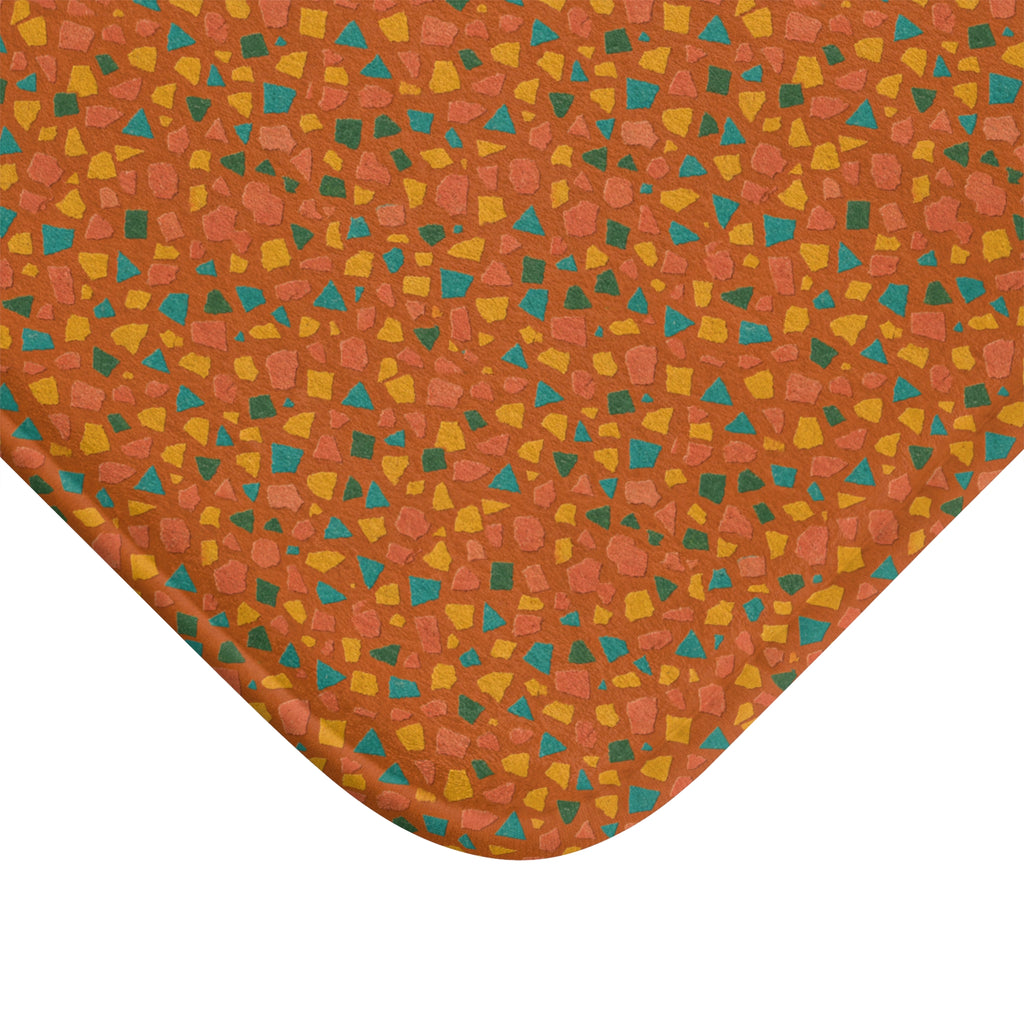Angular Shard Scatter Bath Mat – Terrazzo Pattern
