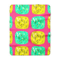 Giant Cut Gem Grid Sherpa Fleece Blanket – Candy Christmas
