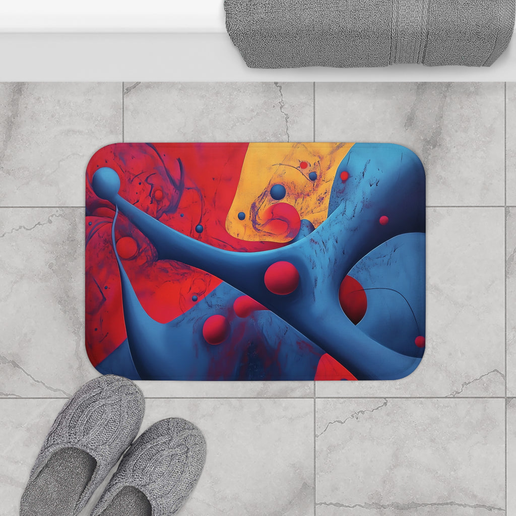 Surreal Red Flow Bath Mat – Surreal Abstract Art