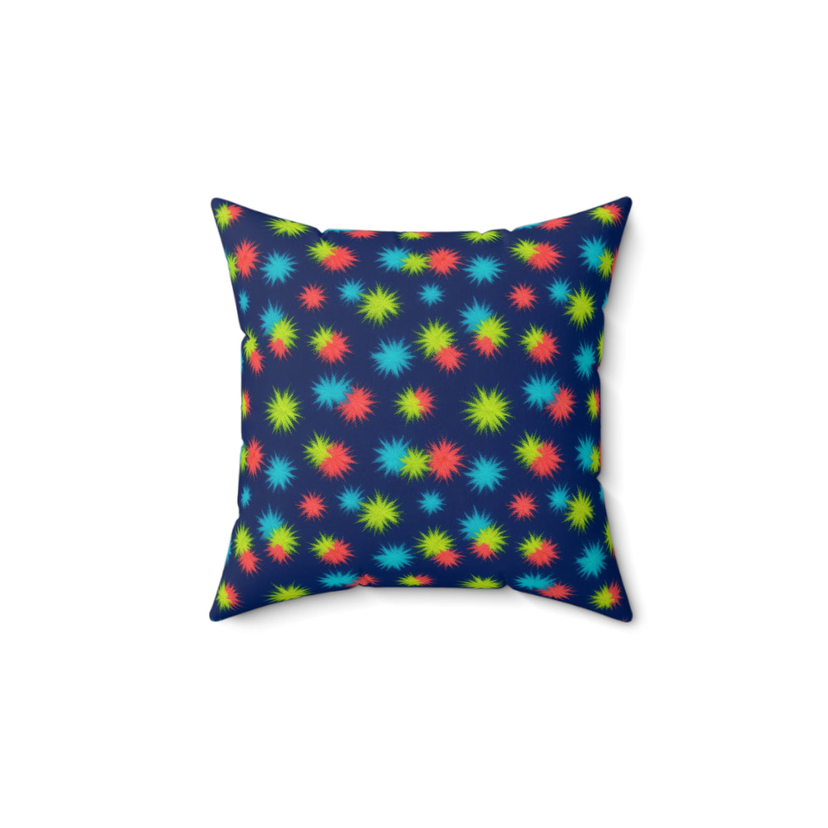 Dye Drop Spread Faux Suede Cushion – Tie-Dye Pattern