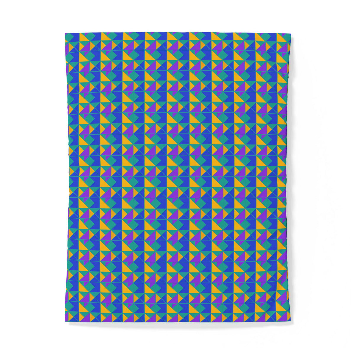 Jewel Block Quilt Cotton Duvet Cover – Peacock Jewel