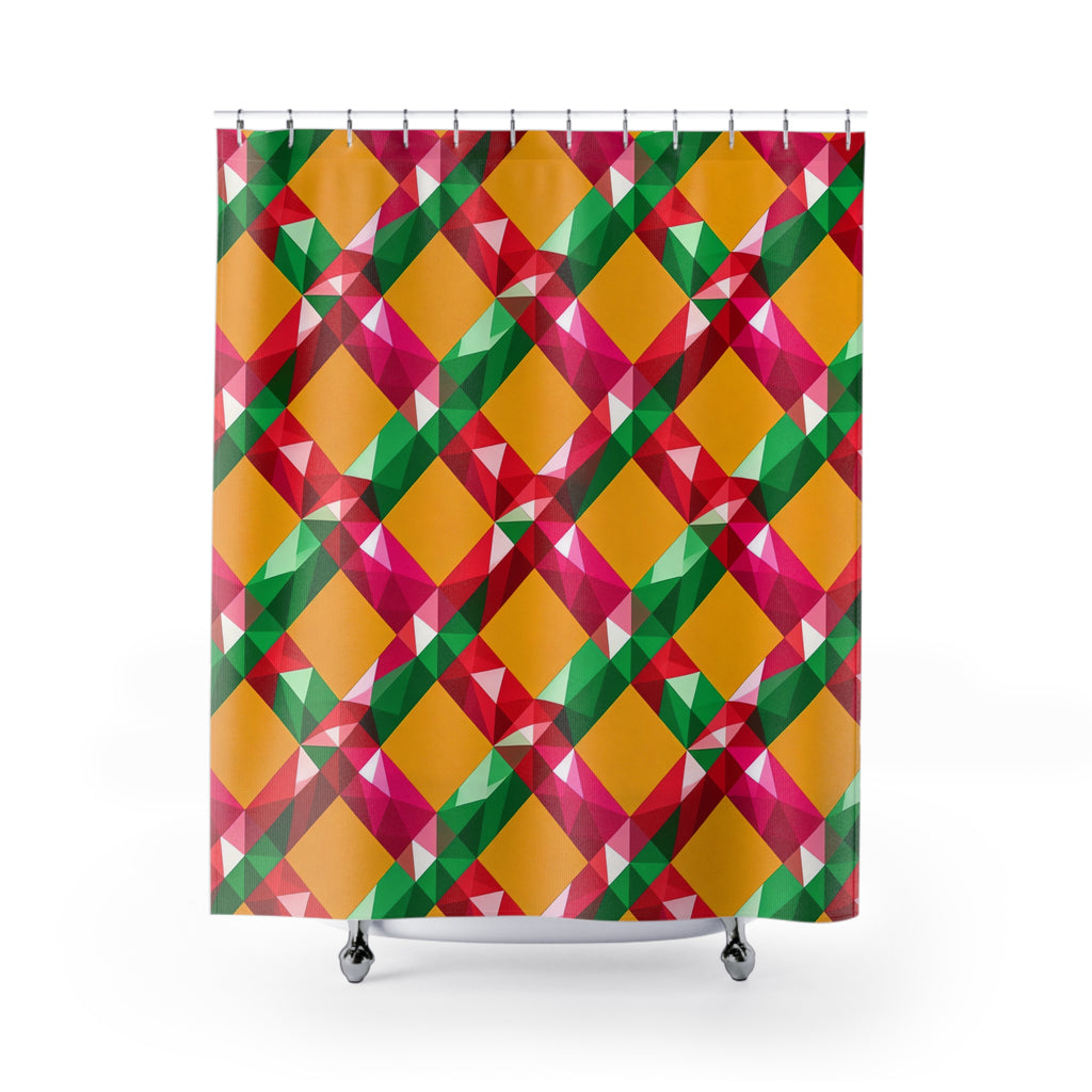 Big Jewel Prism Weave II Shower Curtain – Prism Weave Pattern