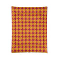 Broad Gold Diamond Trellis Comforter – Cranberry Spice