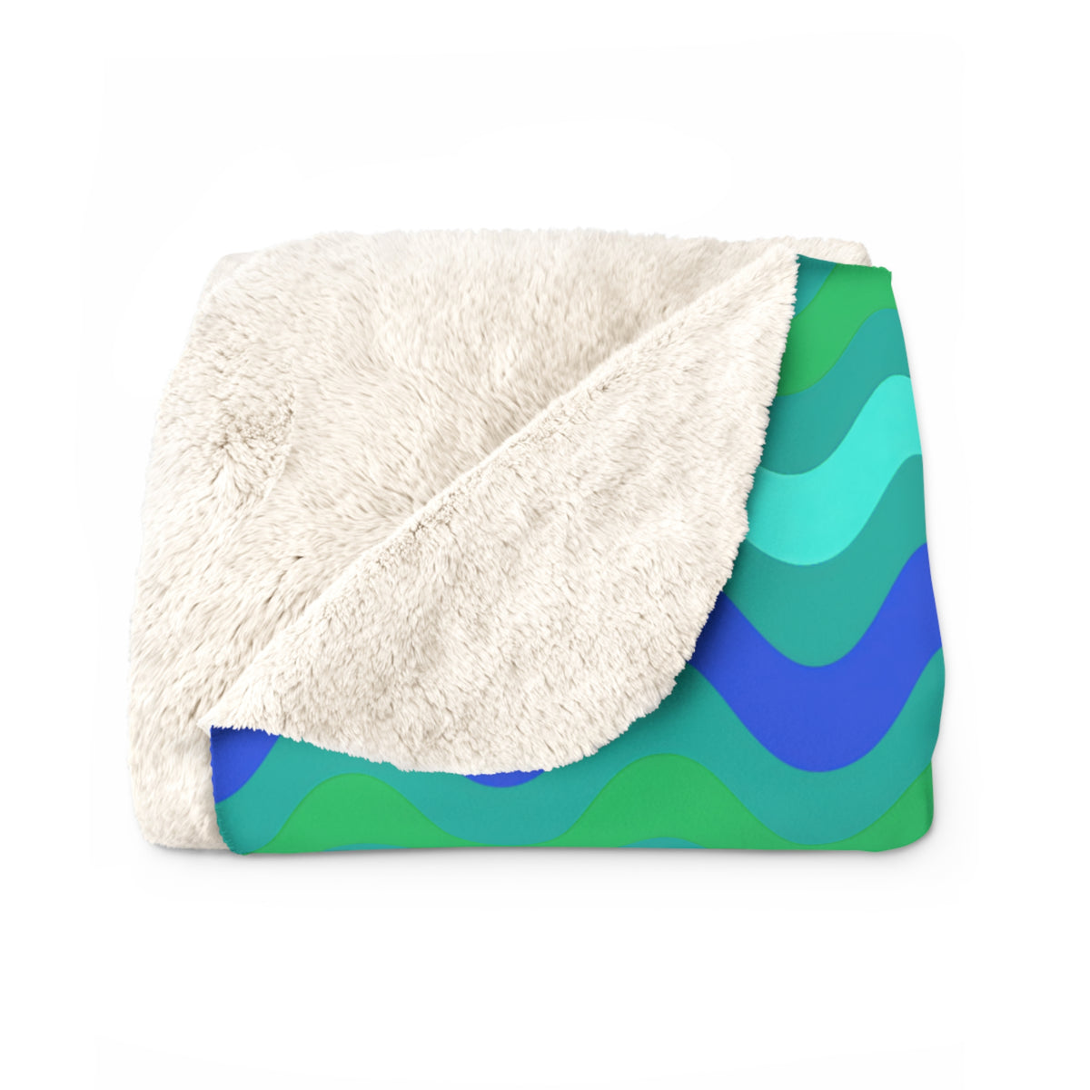 Big Ripple Chevrons Sherpa Fleece Blanket – Ocean Jewel