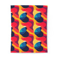 Bold Blob Camo Cotton Duvet Cover – Abstract Shapes Pattern