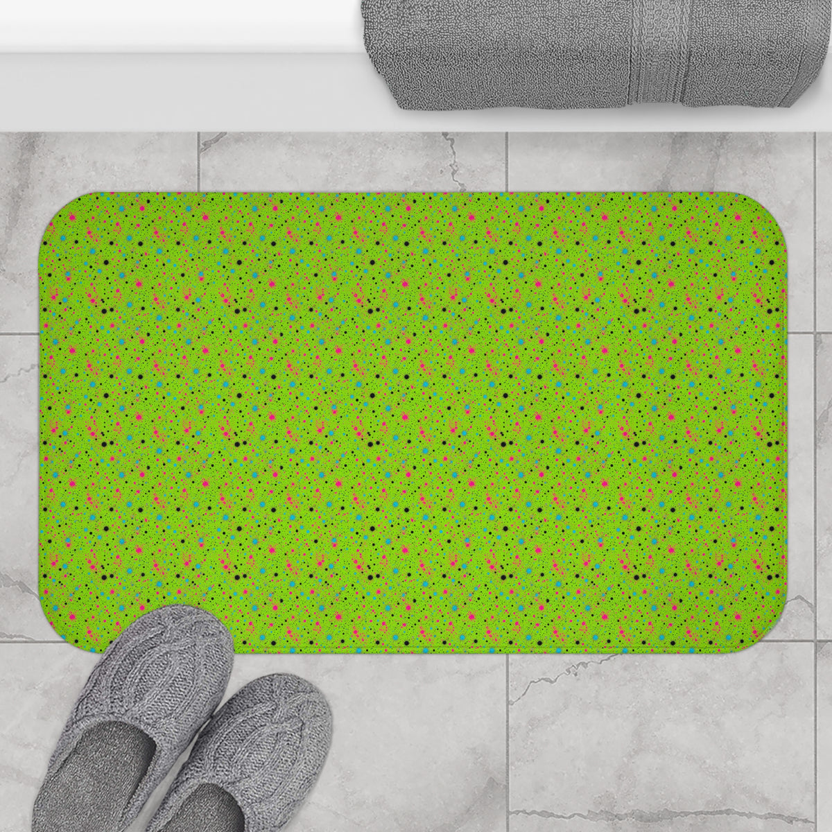 Pink Spray Field Bath Mat – Tropical Punch