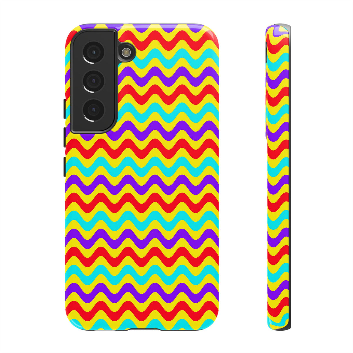 Big Ripple Chevrons Tough Phone Case – Op-Art Chevron Pattern