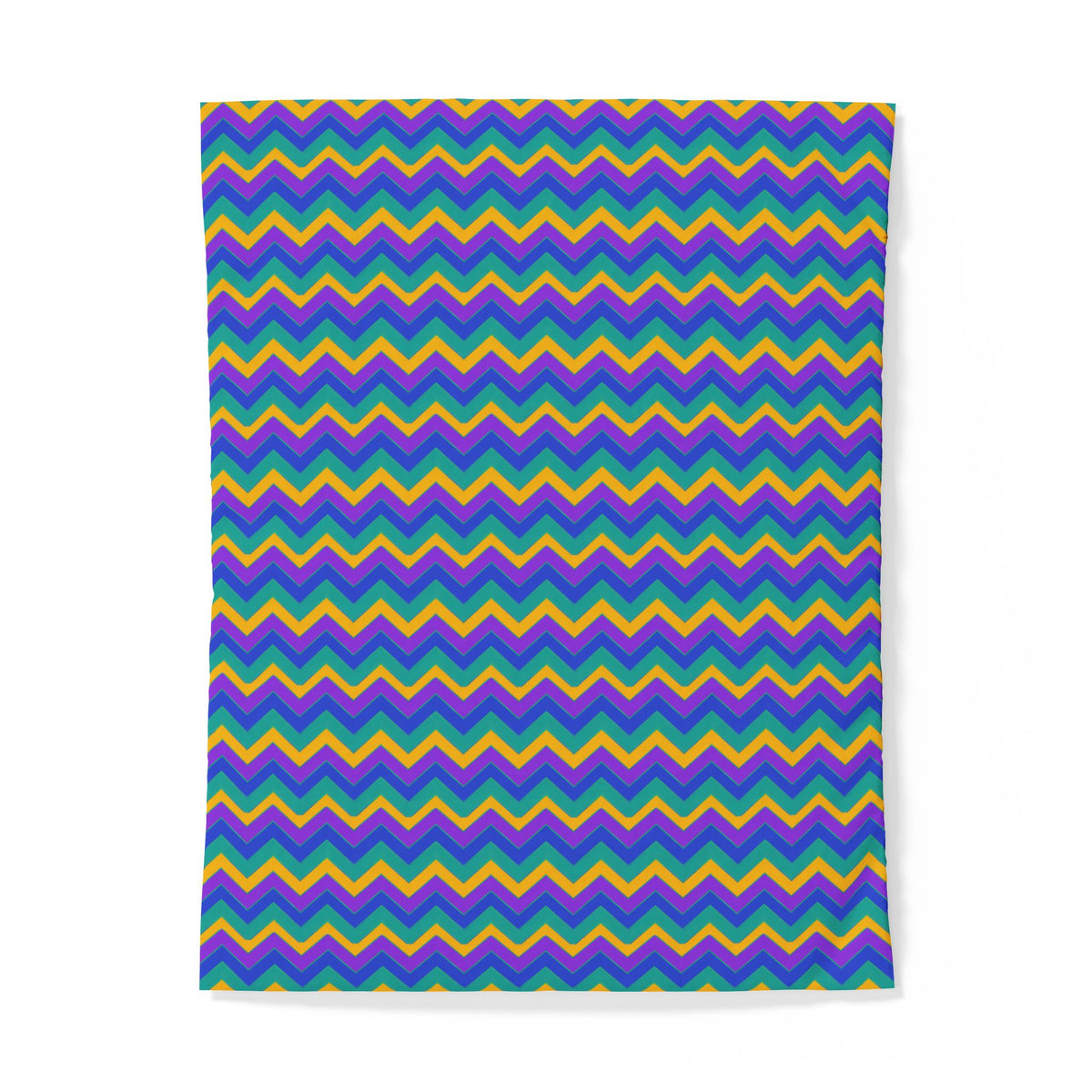 Jewel Chevron Bands Cotton Duvet Cover – Peacock Jewel