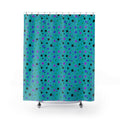 Splat Storm Shower Curtain – Peacock Jewel