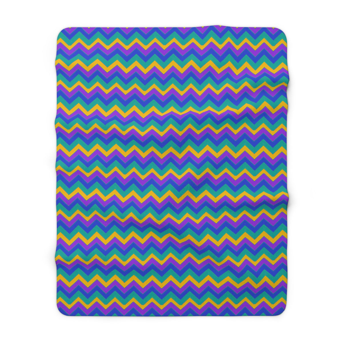 Jewel Chevron Bands Sherpa Fleece Blanket – Peacock Jewel