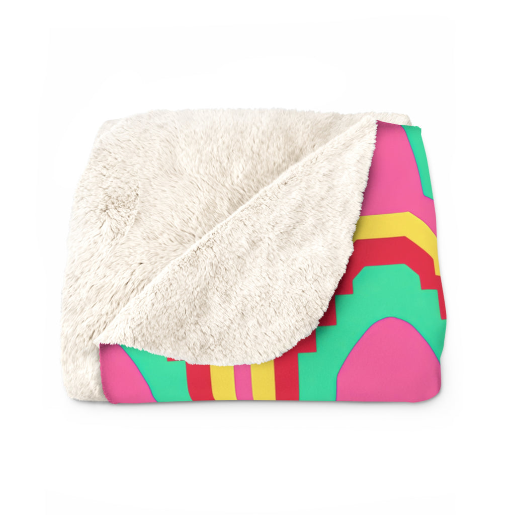 Grand Stepped Arches Sherpa Fleece Blanket – Candy Christmas