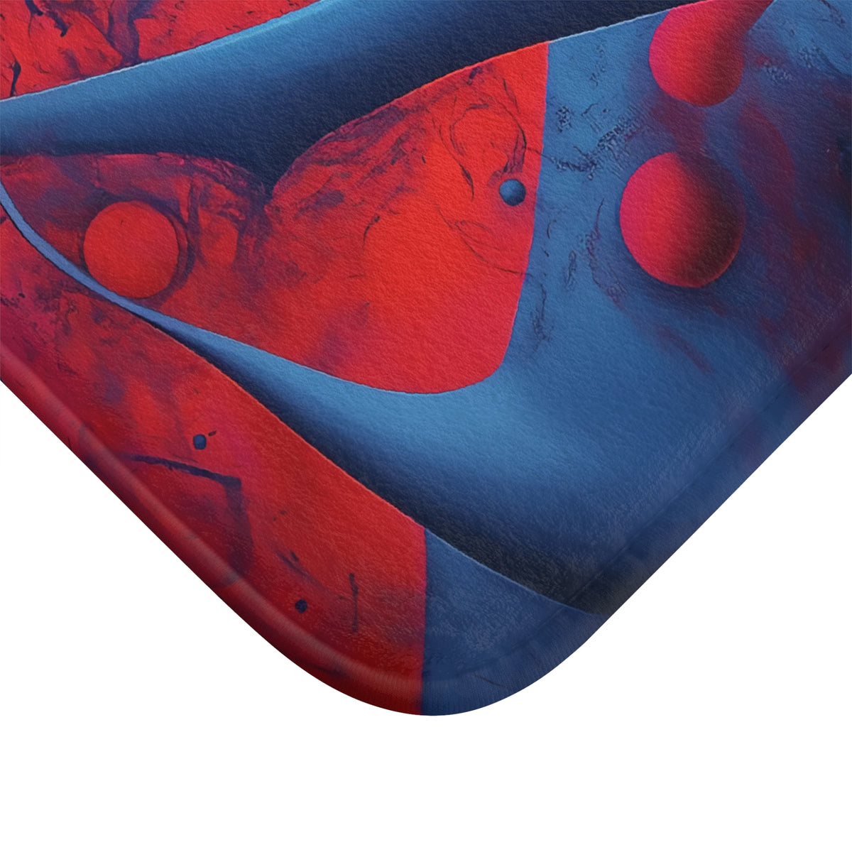 Surreal Red Flow Bath Mat – Surreal Abstract Art
