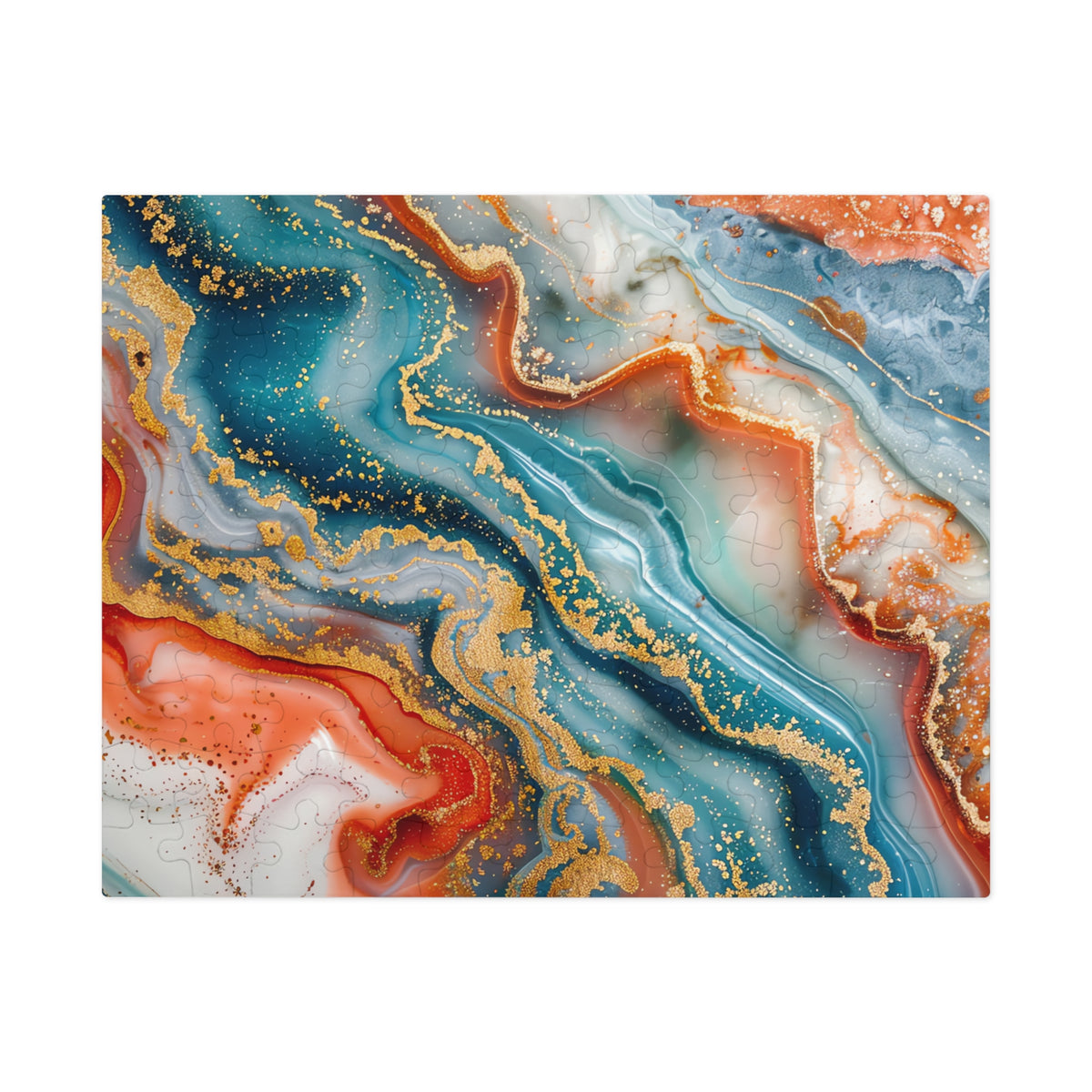 Molten Marble Jigsaw Puzzle with Tin – Marble Art