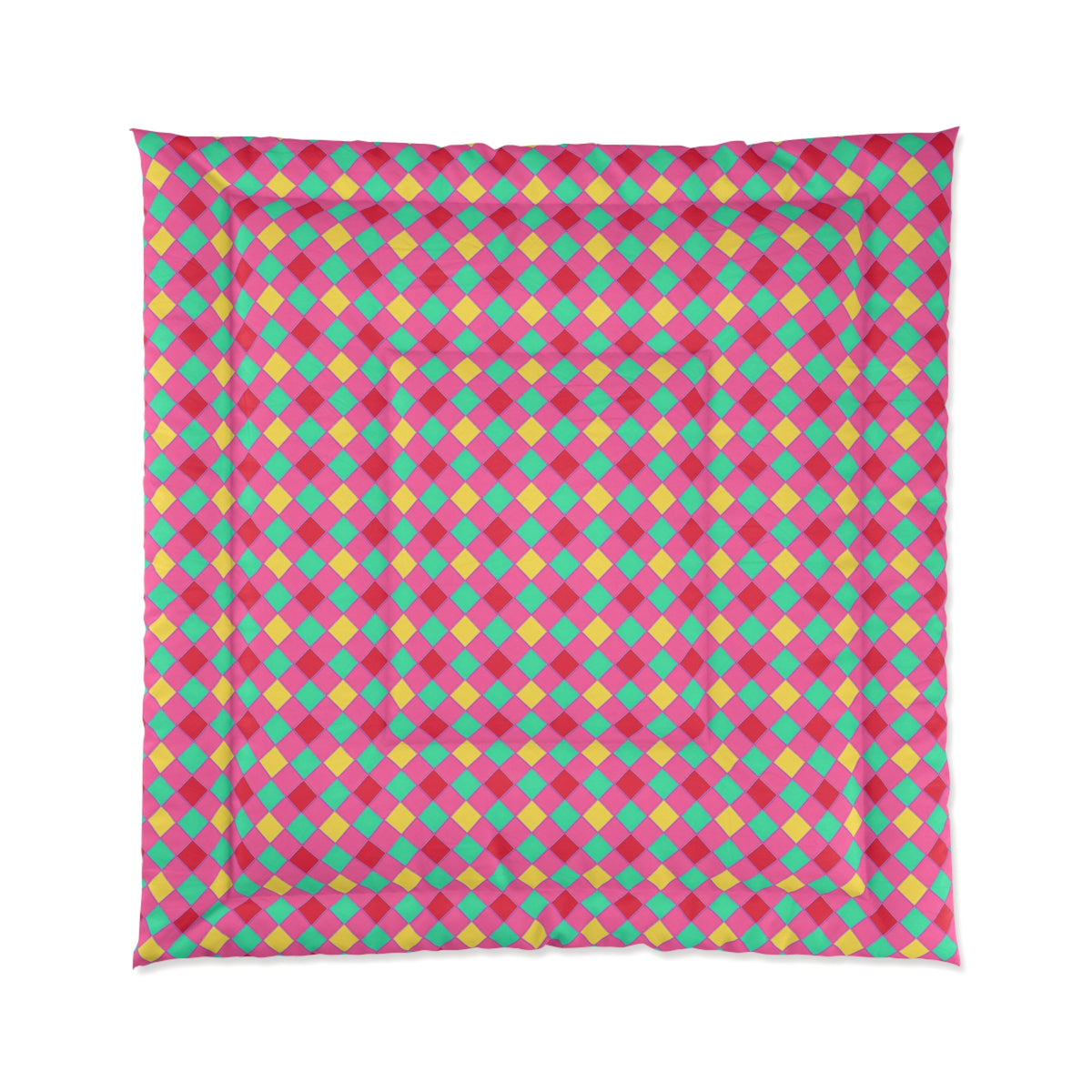 Jewel Harlequin Check Comforter – Candy Christmas