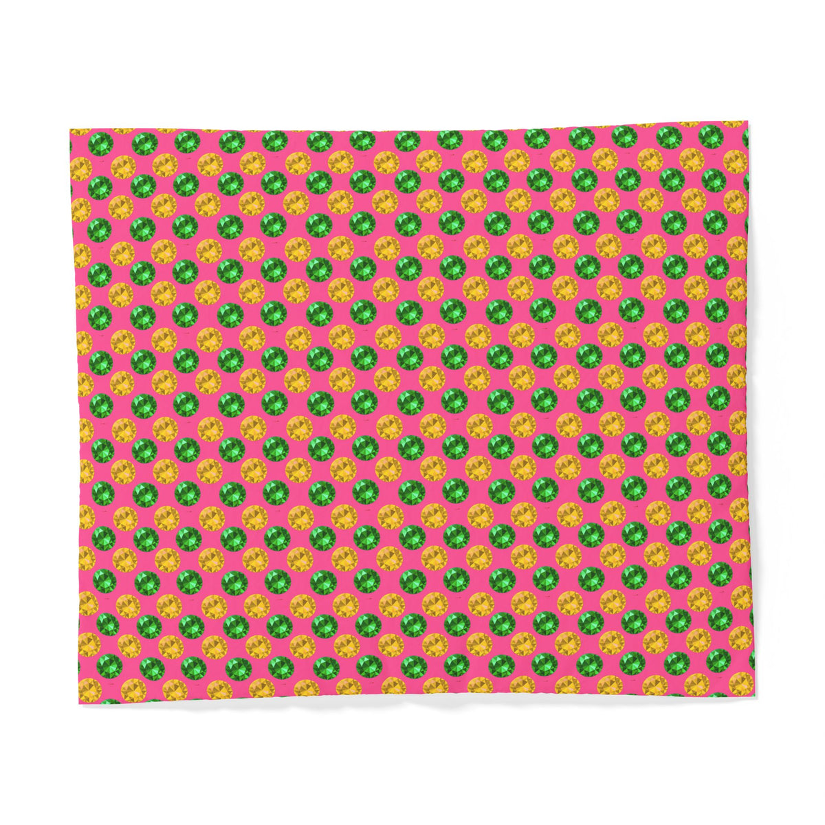 Half-Drop Gem Grid Cotton Duvet Cover – Candy Christmas