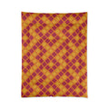Harlequin Gold Grid Comforter – Cranberry Spice