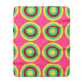 Mega Ring Grid Sherpa Fleece Blanket – Candy Christmas