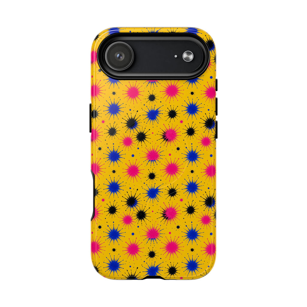 Splash Crowns Magnetic Tough iPhone Case – Ink Splash Pattern