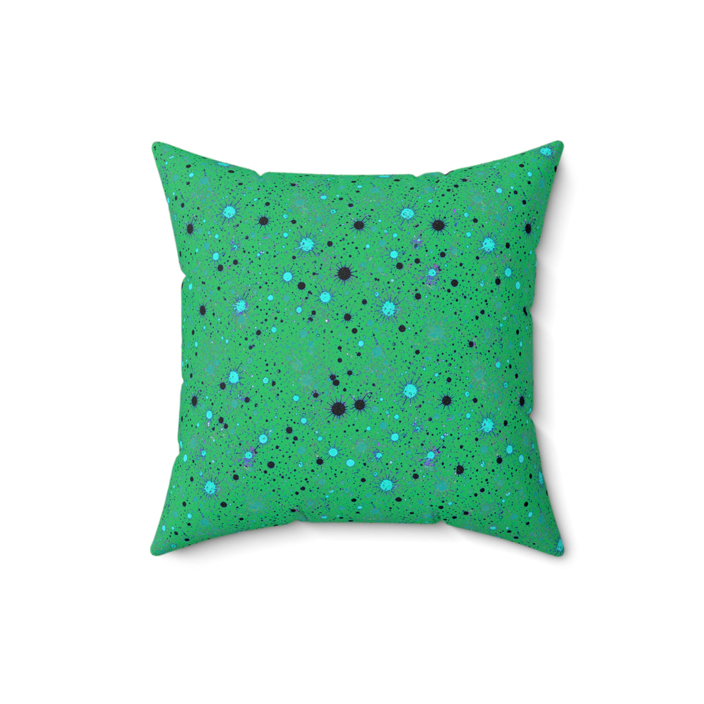Spray Field Faux Suede Cushion – Ocean Jewel