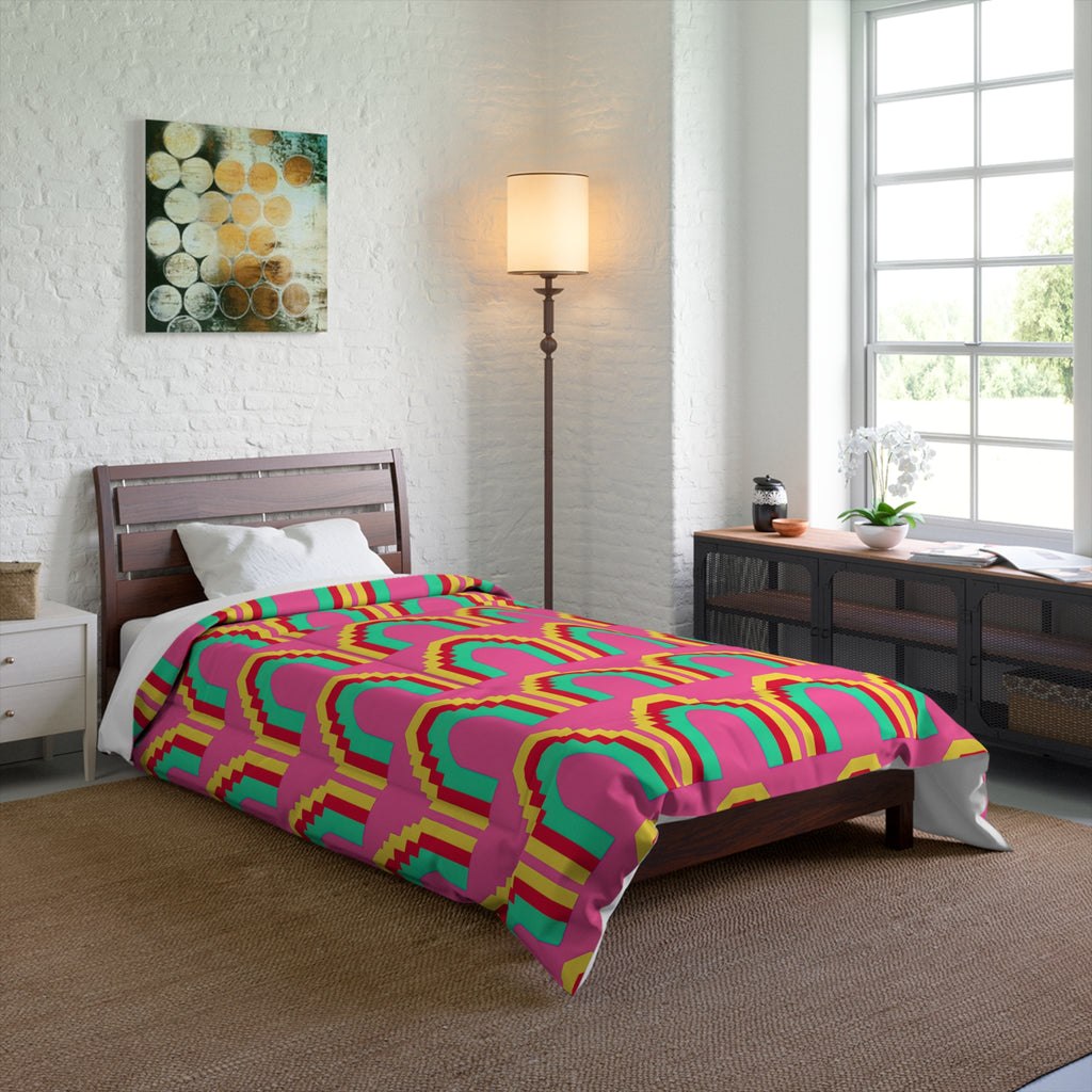 Grand Stepped Arches Comforter – Candy Christmas