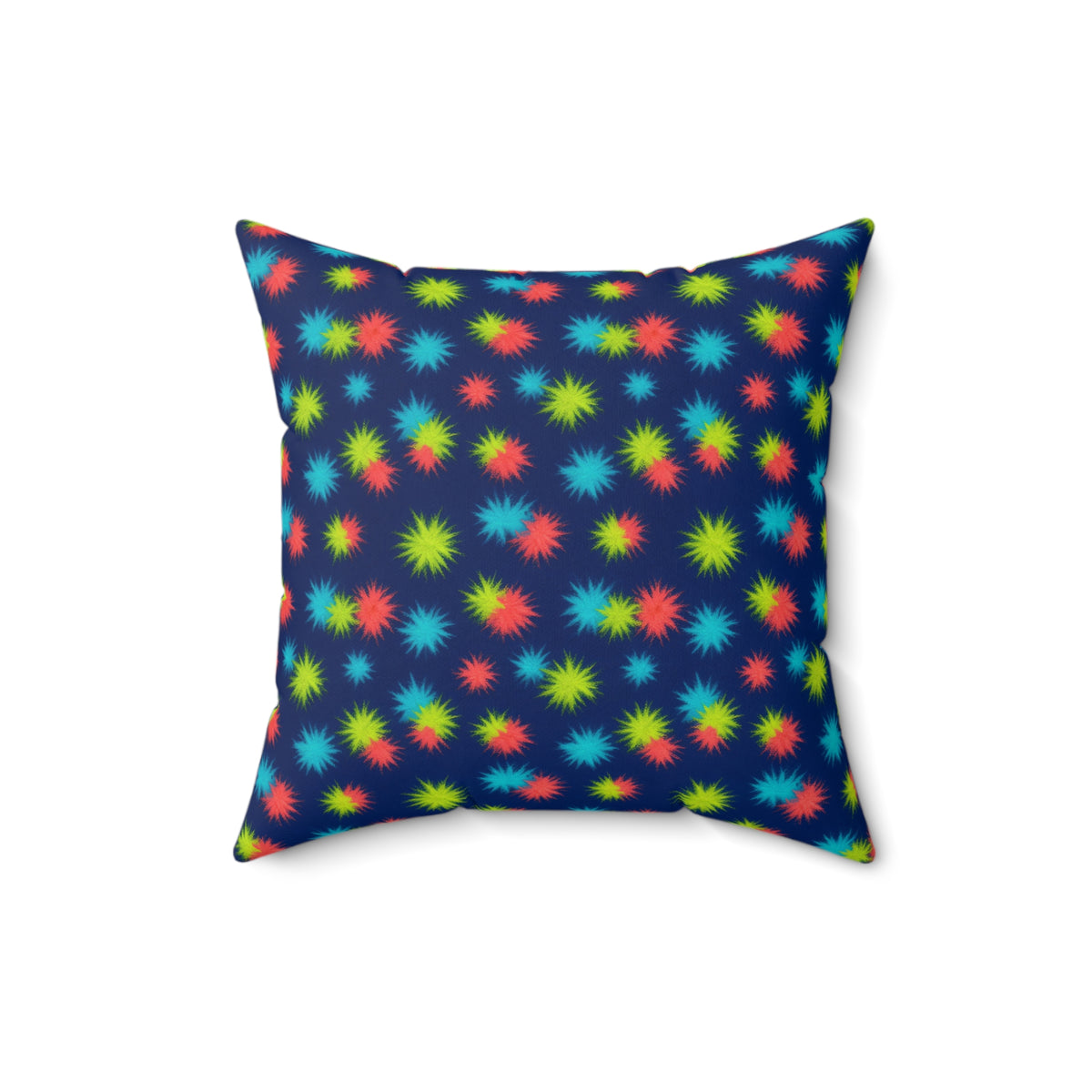 Dye Drop Spread Faux Suede Cushion – Tie-Dye Pattern