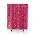 Pink Spray Field Shower Curtain – Candy Pop on Raspberry