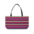 Bold Wave Stripes Weekender Tote Bag – Op-Art Pattern