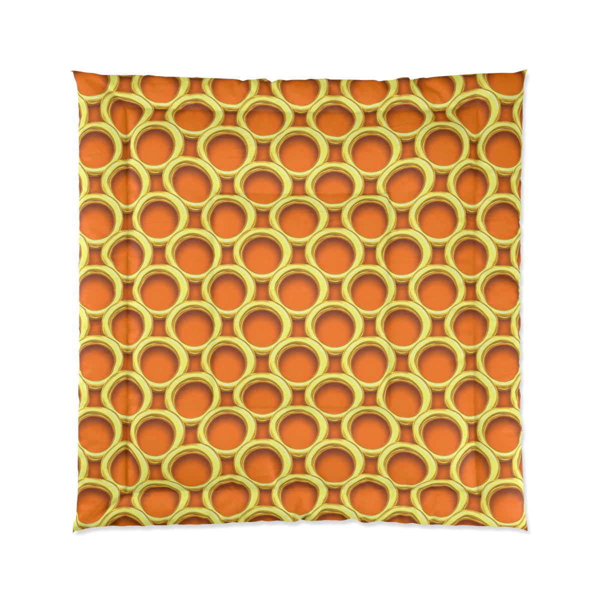 Big Gold Ring Weave Comforter – Hot Citrus Festive