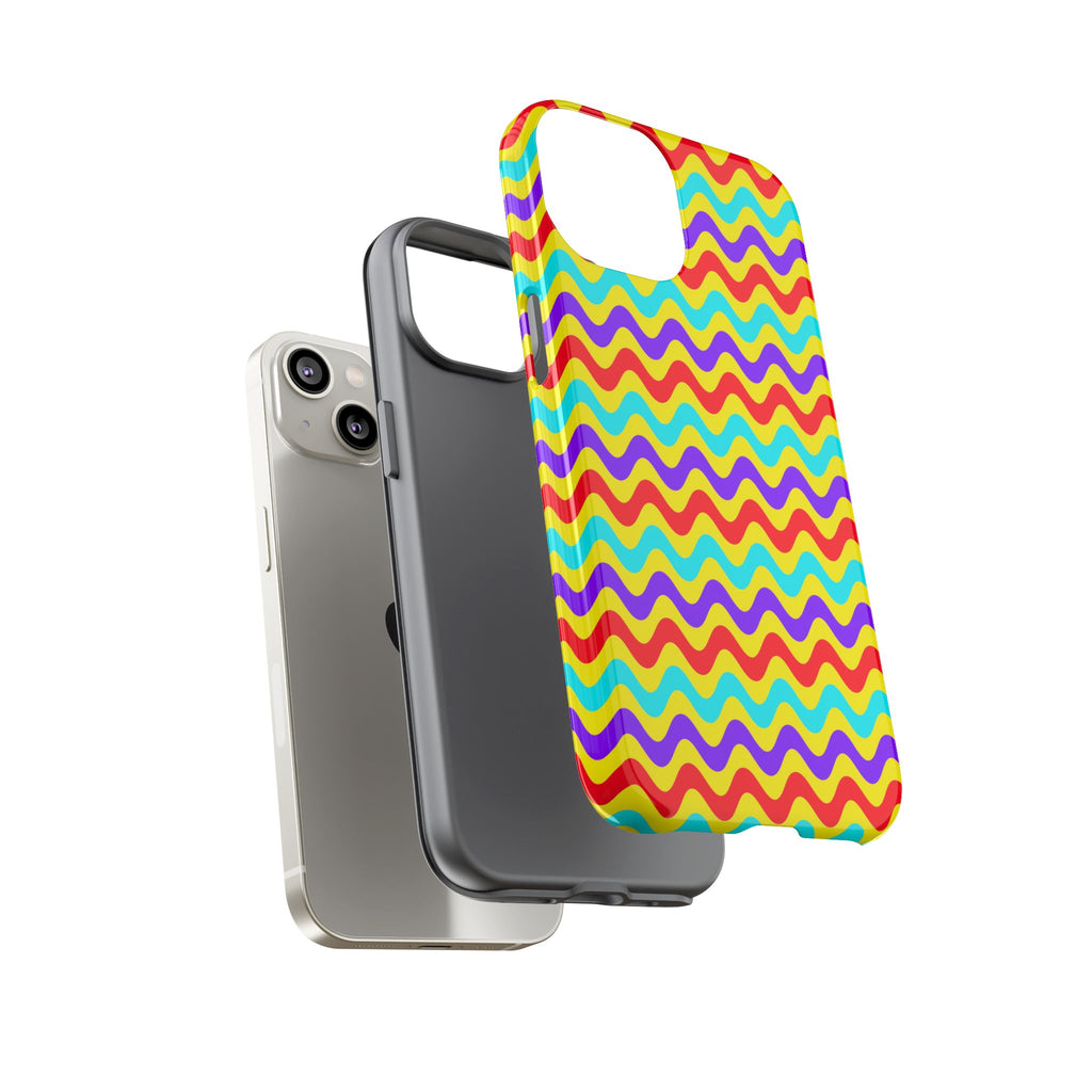 Big Ripple Chevrons Tough Phone Case – Op-Art Chevron Pattern