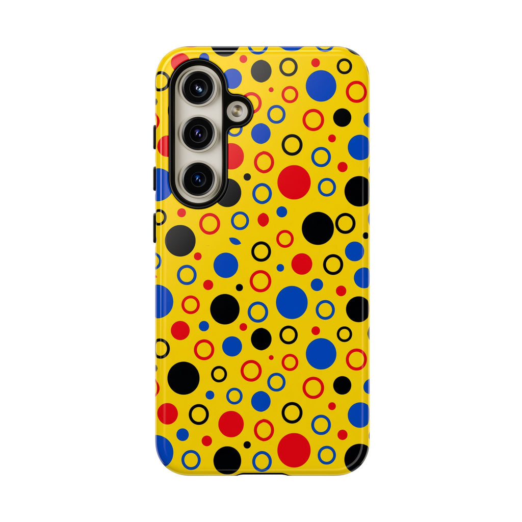 Bubble Outlines Tough Phone Case – Pop Abstract Pattern