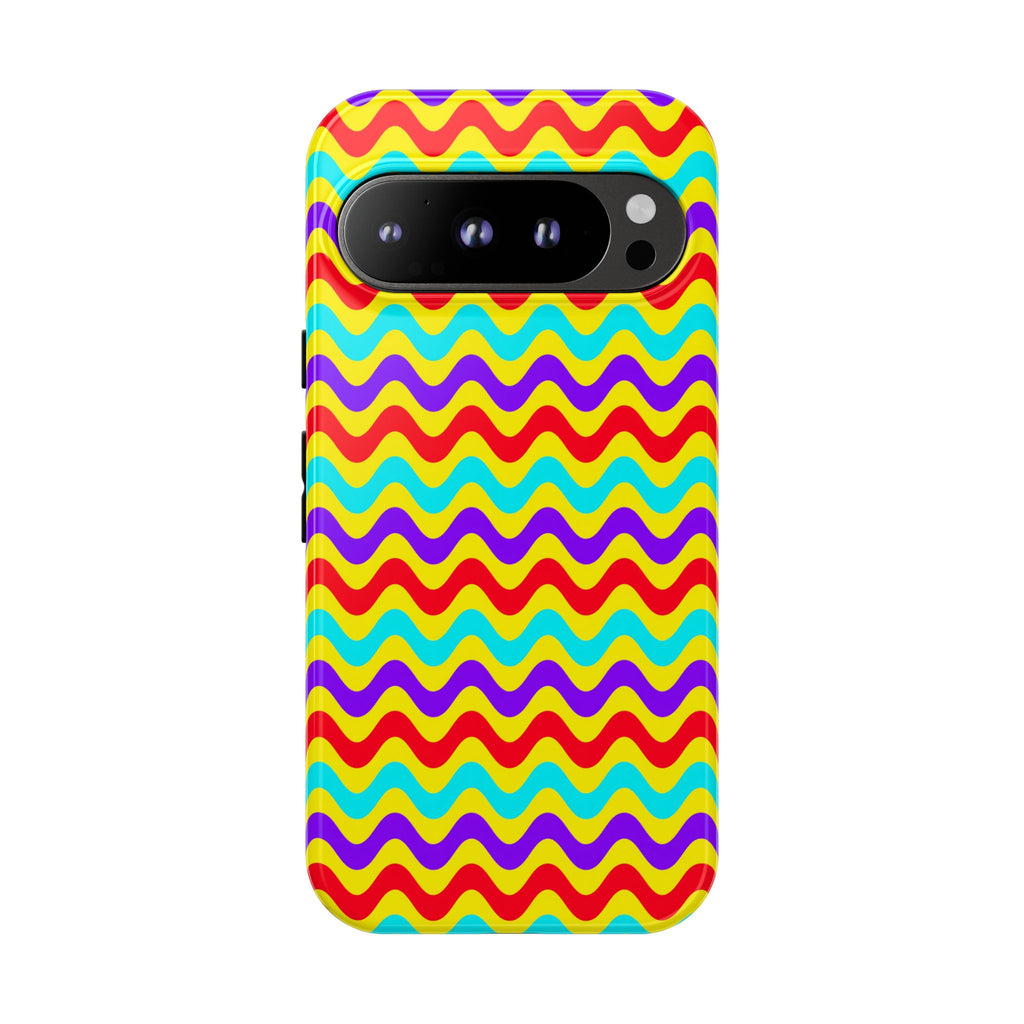 Big Ripple Chevrons Tough Phone Case – Op-Art Chevron Pattern