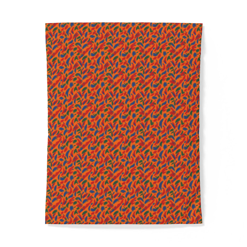 Layered Gesture Scribbles Cotton Duvet Cover – Gestural Abstract Pattern