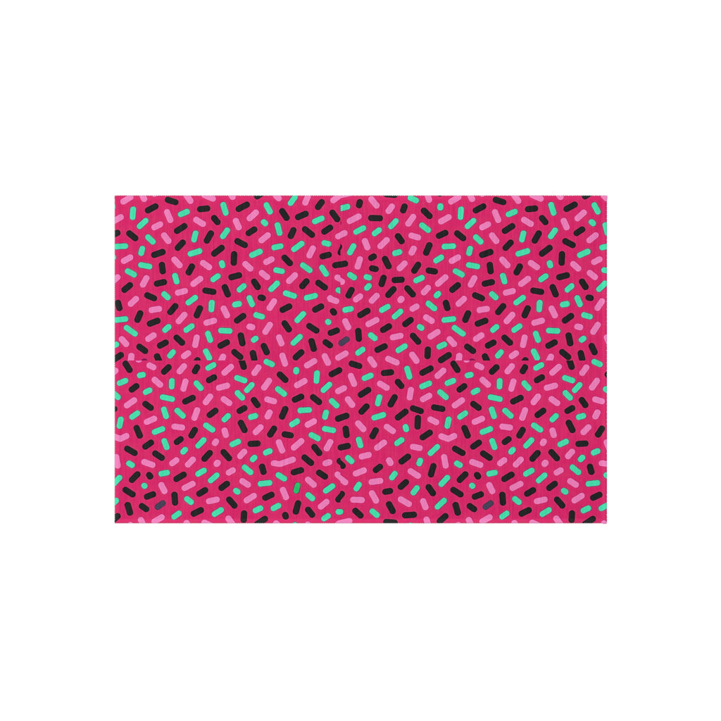 Sprinkle Pop Outdoor Rug – Candy Pop on Raspberry