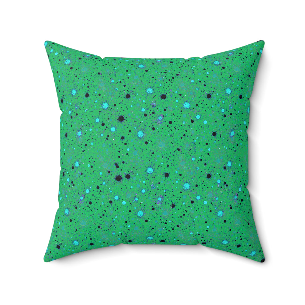 Spray Field Faux Suede Cushion – Ocean Jewel