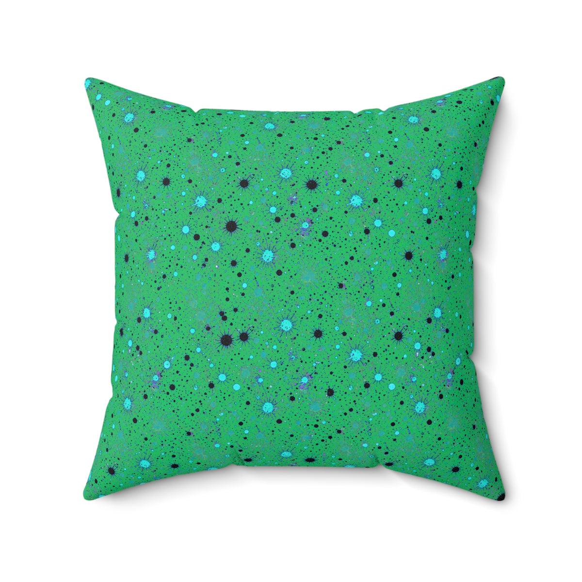 Spray Field Faux Suede Cushion – Ocean Jewel
