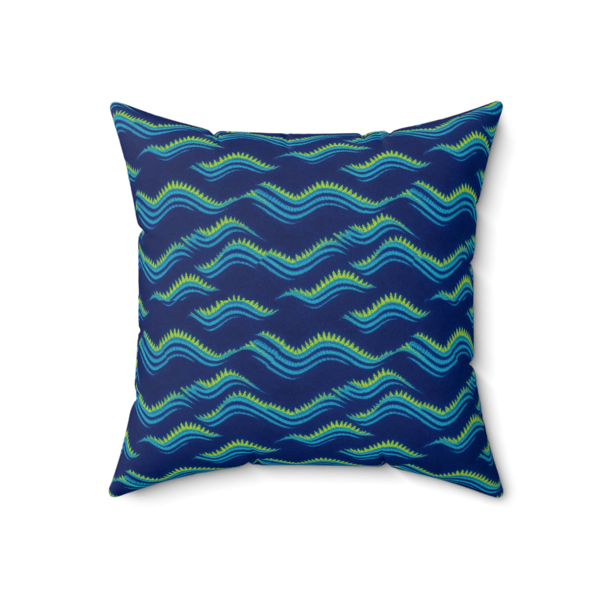 Pleat Wave Dye Faux Suede Cushion – Shibori Dye Pattern