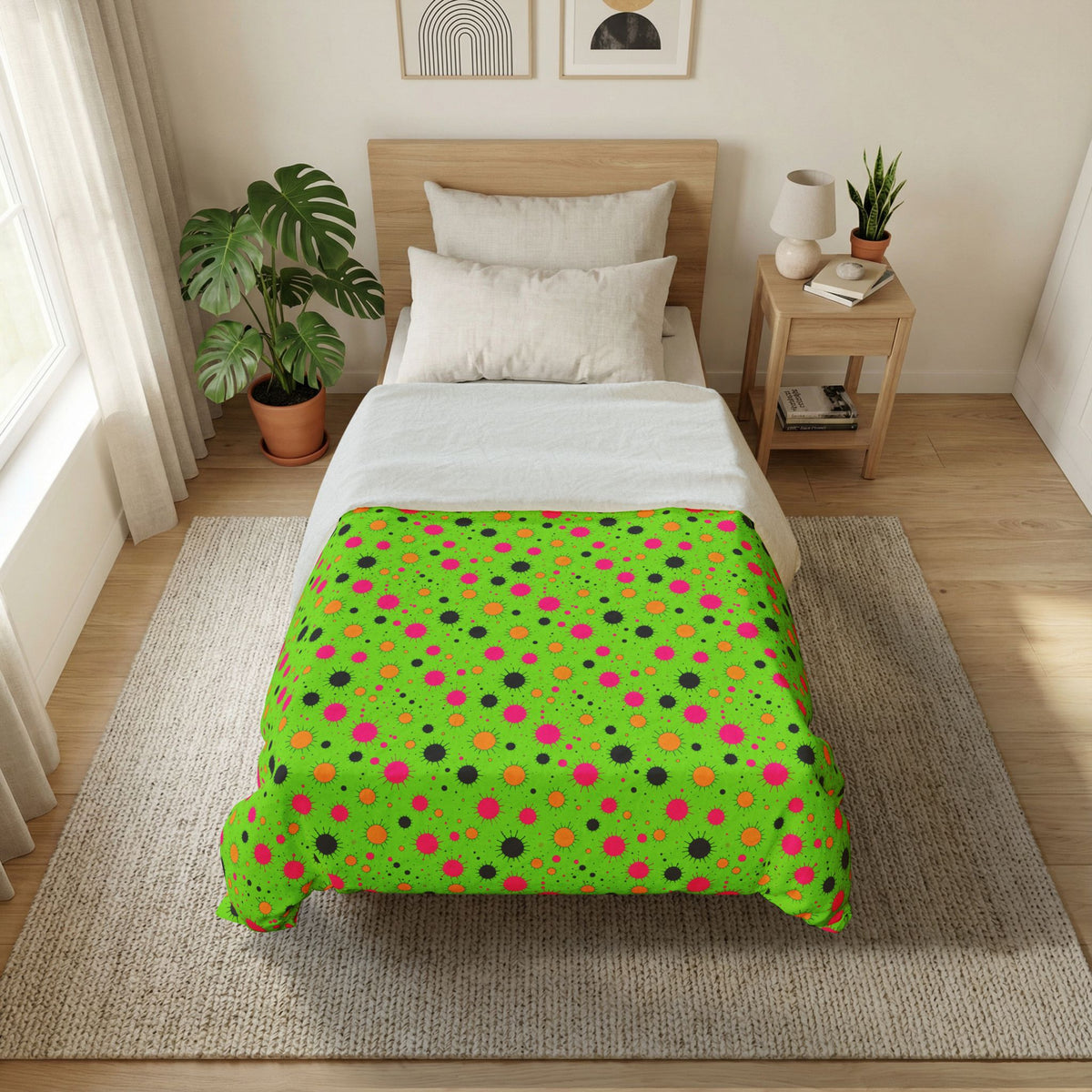 Blot Burst Cotton Duvet Cover – Tropical Punch