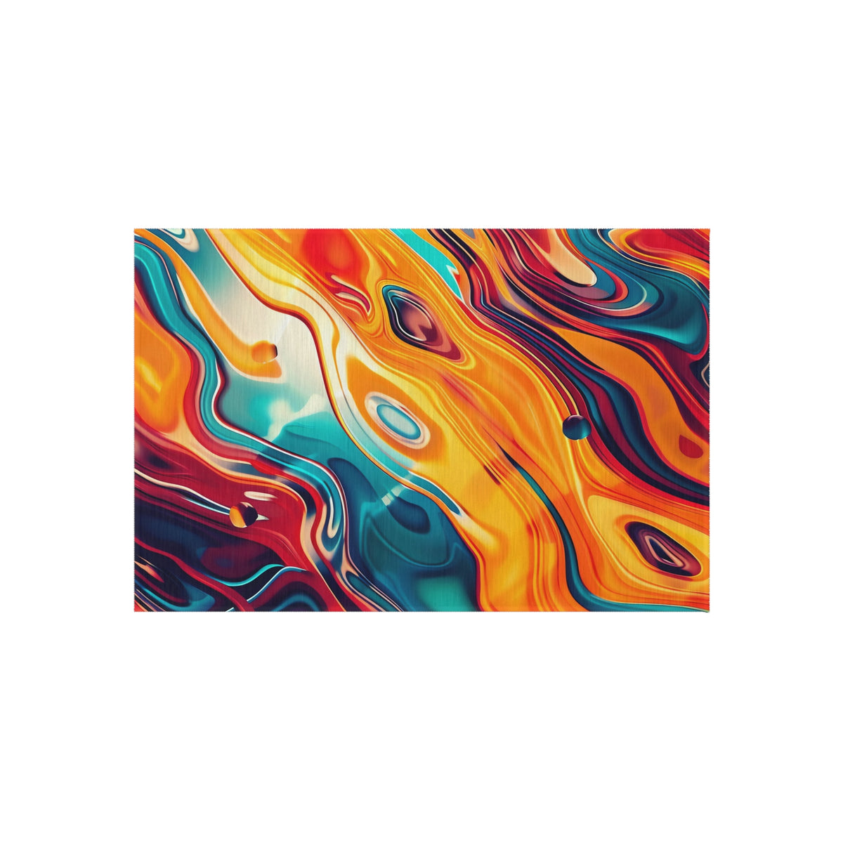 Psychedelic Lava Flow Outdoor Rug – Psychedelic Fluid Art