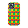Broken Circle Planes Magnetic Tough iPhone Case – Cubist Abstract Pattern