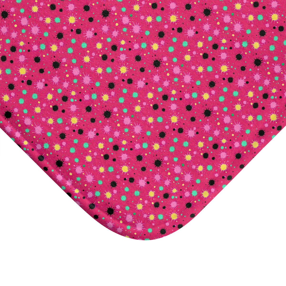 Splat Storm Bath Mat – Candy Pop on Raspberry