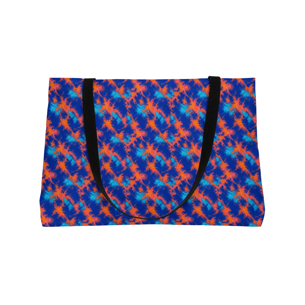Crumple Neon Marble Weekender Tote Bag – Ice Dye Pattern