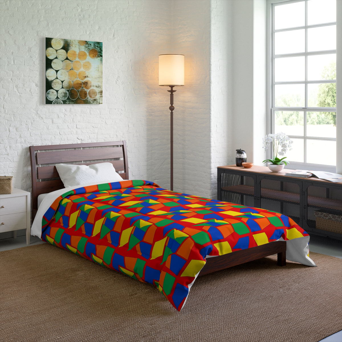 Cubist Block Quilt Comforter – Cubist Geometric Pattern